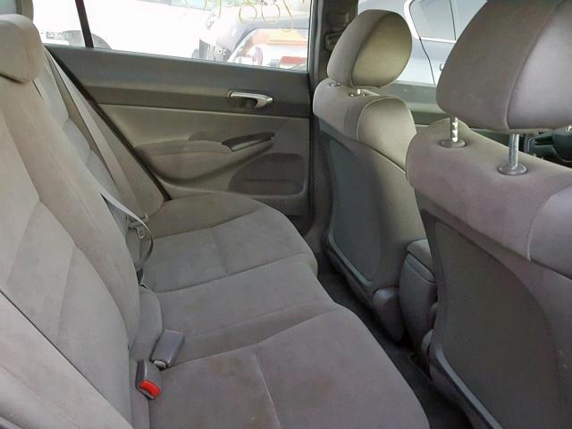 2HGFA16528H338525 - 2008 HONDA CIVIC LX SILVER photo 6