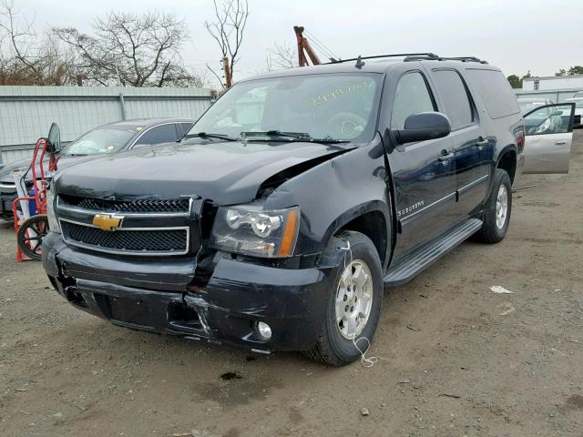 1GNSCJE09DR337855 - 2013 CHEVROLET SUBURBAN C BLACK photo 2