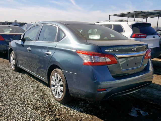 3N1AB7AP7EY211344 - 2014 NISSAN SENTRA S GRAY photo 3