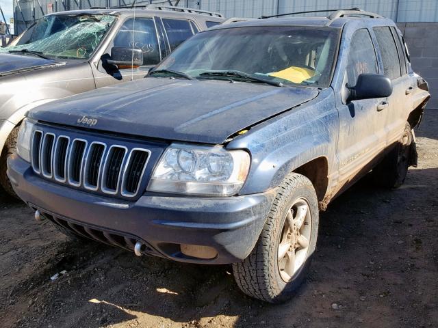 1J4GW58N11C728754 - 2001 JEEP GRAND CHER BLUE photo 2