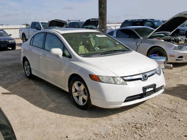 1HGFA16828L104074 - 2008 HONDA CIVIC EX WHITE photo 1