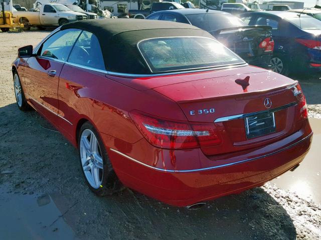 WDDKK5KF4CF136107 - 2012 MERCEDES-BENZ E 350 RED photo 3