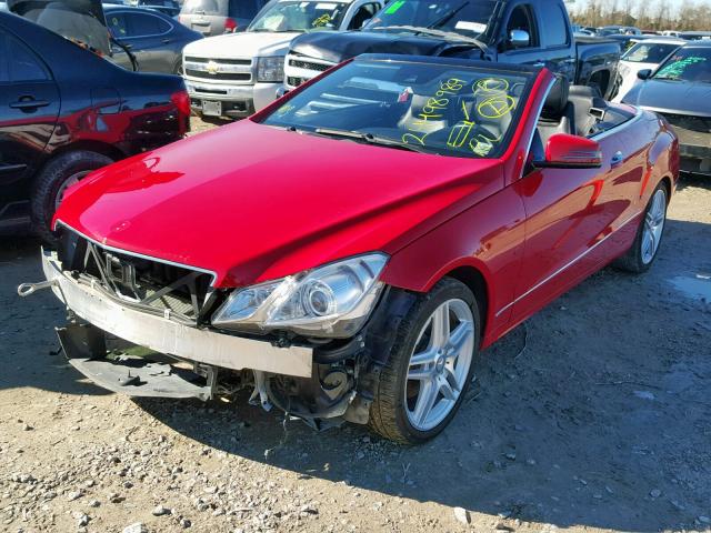 WDDKK5KF4CF136107 - 2012 MERCEDES-BENZ E 350 RED photo 9