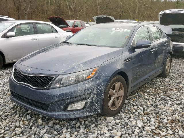 5XXGM4A72FG354860 - 2015 KIA OPTIMA GRAY photo 2