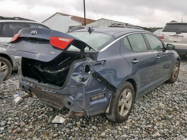 5XXGM4A72FG354860 - 2015 KIA OPTIMA GRAY photo 4