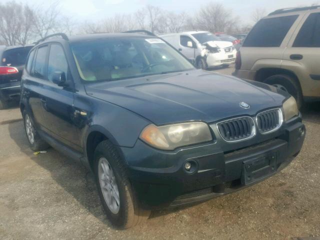 WBXPA73494WC41518 - 2004 BMW X3 2.5I GRAY photo 1