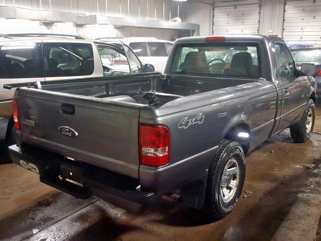 1FTYR11U08PA51730 - 2008 FORD RANGER GRAY photo 4