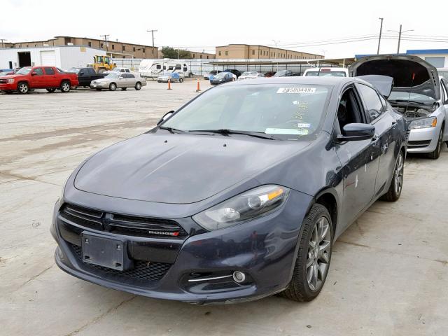 1C3CDFBB1ED740616 - 2014 DODGE DART SXT BLACK photo 2