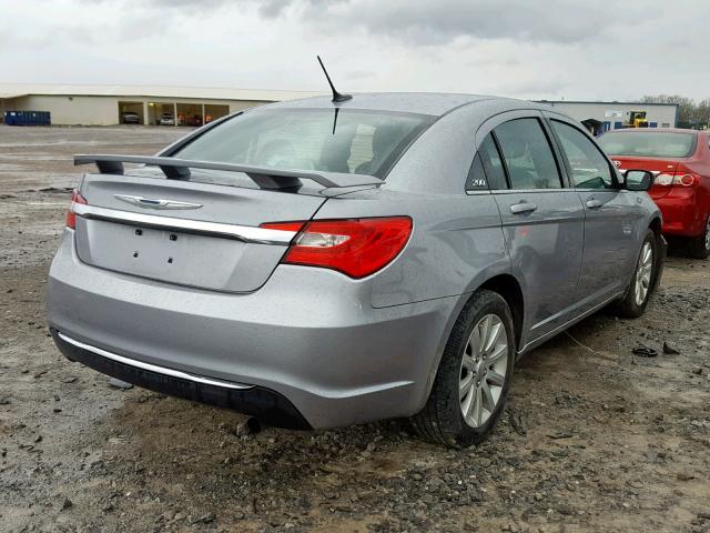 1C3CCBBB4DN654429 - 2013 CHRYSLER 200 TOURIN SILVER photo 4