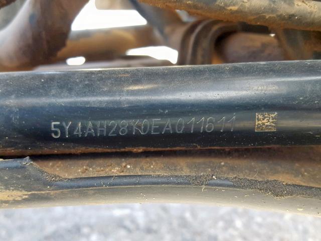 5Y4AH28Y0EA011611 - 2014 YAMAHA YFM350 A BLUE photo 10