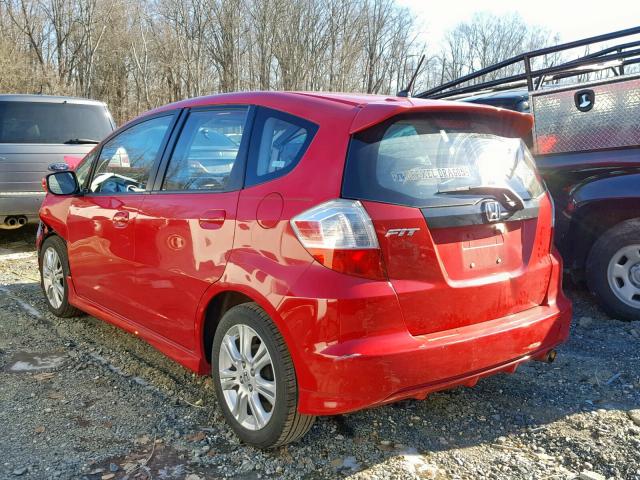 JHMGE88429S004413 - 2009 HONDA FIT SPORT RED photo 3