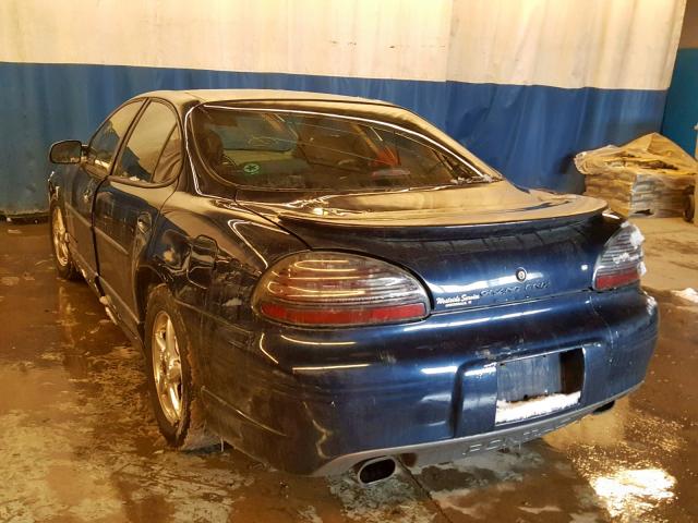 1G2WP52K42F139750 - 2002 PONTIAC GRAND PRIX BLUE photo 3