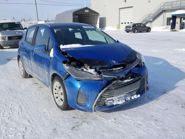 VNKKTUD31GA067701 - 2016 TOYOTA YARIS L BLUE photo 1