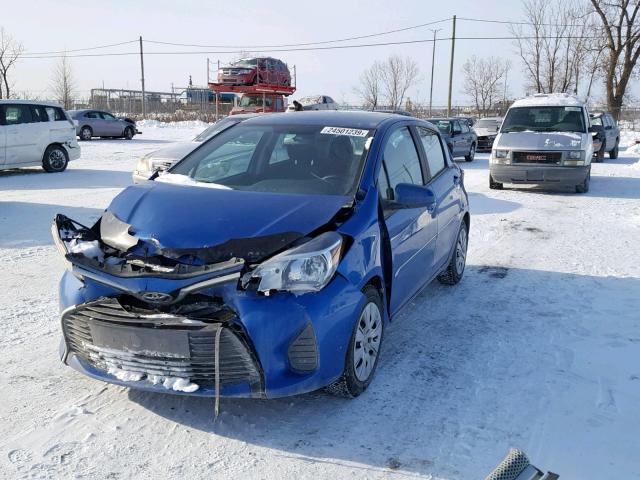 VNKKTUD31GA067701 - 2016 TOYOTA YARIS L BLUE photo 2