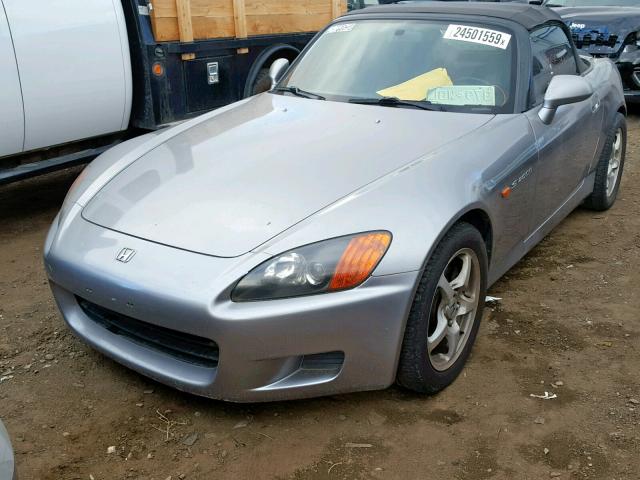 JHMAP11481T006375 - 2001 HONDA S2000 BLACK photo 1