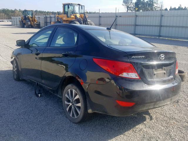 KMHCT4AE7HU351476 - 2017 HYUNDAI ACCENT SE BLACK photo 3