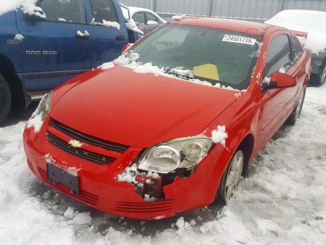 1G1AD1F57A7225227 - 2010 CHEVROLET COBALT 1LT RED photo 2