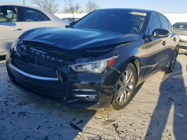 JN1BV7AP0EM672223 - 2014 INFINITI Q50 BASE BLACK photo 2