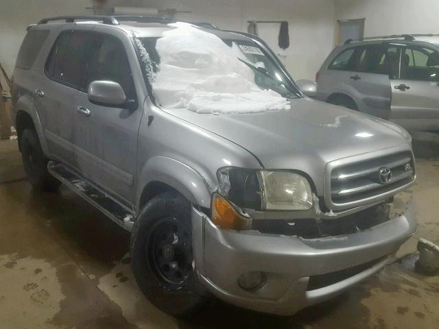 5TDBT48AX2S128590 - 2002 TOYOTA SEQUOIA LI SILVER photo 1