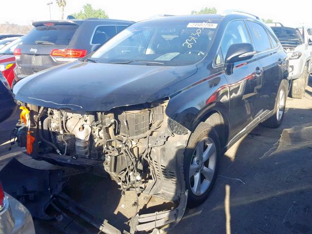 2T2ZK1BA7DC128241 - 2013 LEXUS RX 350 BLACK photo 2