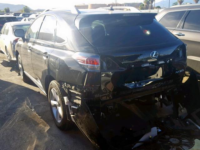 2T2ZK1BA7DC128241 - 2013 LEXUS RX 350 BLACK photo 3