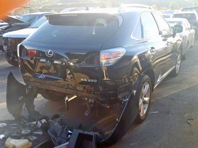 2T2ZK1BA7DC128241 - 2013 LEXUS RX 350 BLACK photo 4