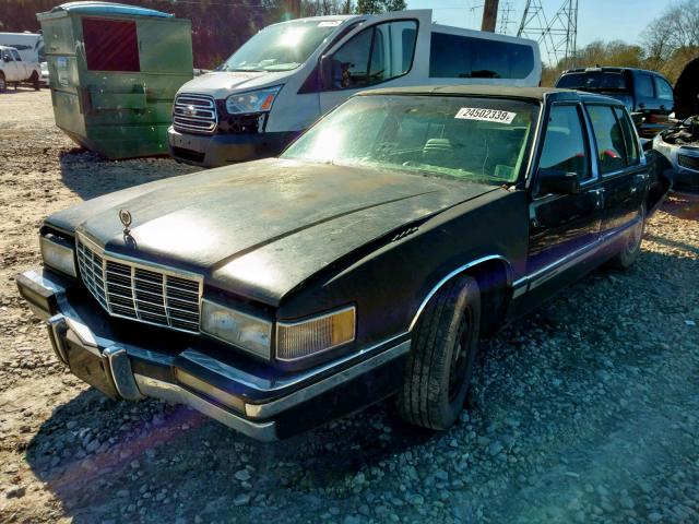 1G6CG53B8N4244193 - 1992 CADILLAC FLEETWOOD BLACK photo 2