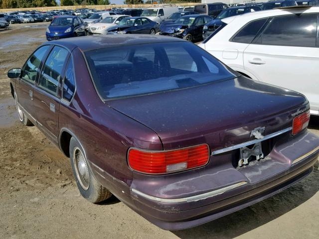 1G1BL52W4TR165184 - 1996 CHEVROLET CAPRICE CL MAROON photo 3