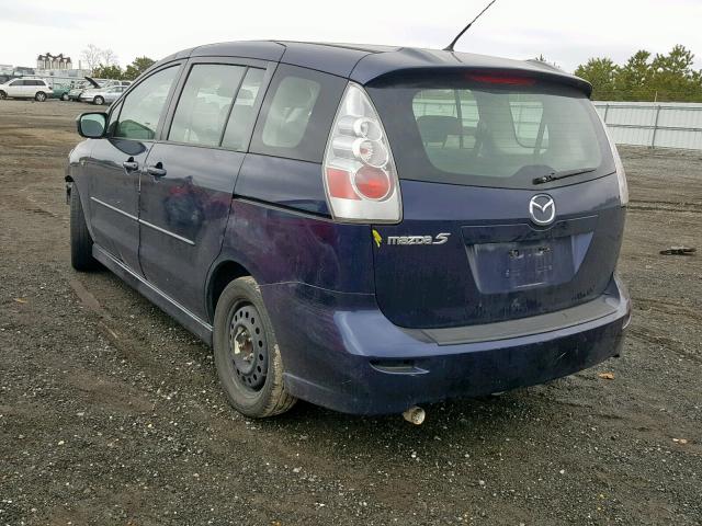 JM1CR29L880321842 - 2008 MAZDA 5 BLUE photo 3