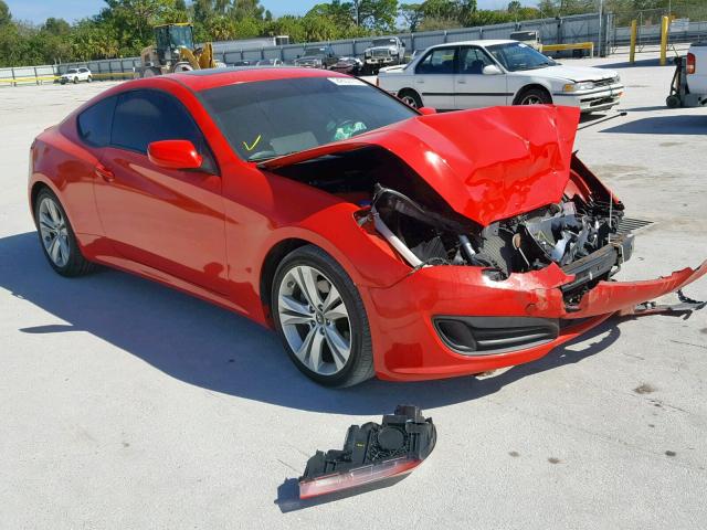 KMHHT6KD6BU049045 - 2011 HYUNDAI GENESIS CO RED photo 1