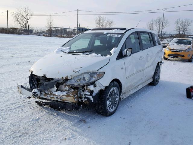 JM1CR293370150416 - 2007 MAZDA 5 WHITE photo 2