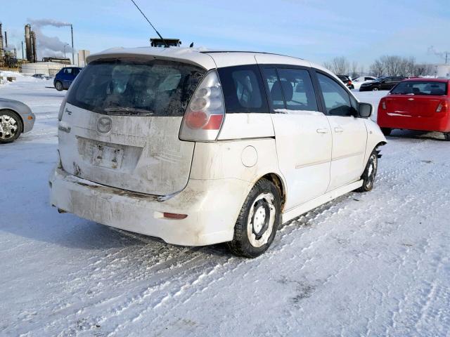 JM1CR293370150416 - 2007 MAZDA 5 WHITE photo 4