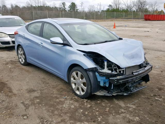 KMHDH4AE1CU448672 - 2012 HYUNDAI ELANTRA GL BLUE photo 1