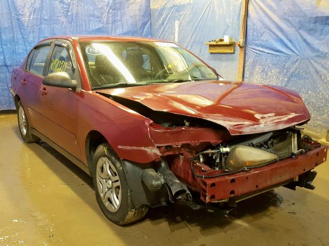 1G1ZS51F56F290039 - 2006 CHEVROLET MALIBU LS წითელი ფოტო 1