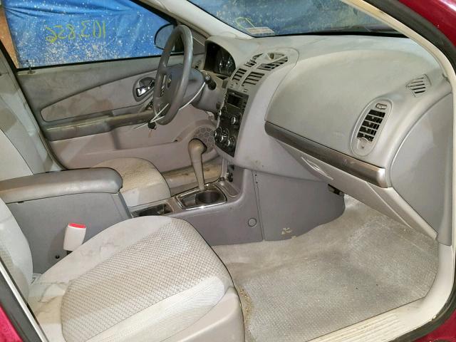 1G1ZS51F56F290039 - 2006 CHEVROLET MALIBU LS წითელი ფოტო 5