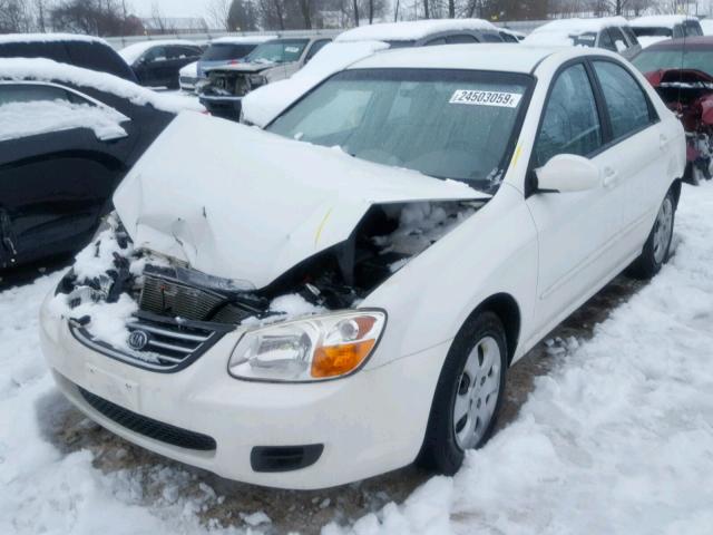 KNAFE121285580015 - 2008 KIA SPECTRA EX WHITE photo 2