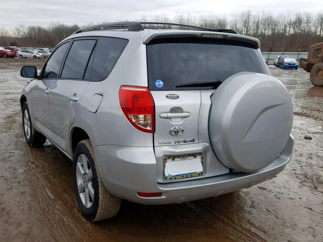 JTMBD31VX76046984 - 2007 TOYOTA RAV4 LIMIT SILVER photo 3