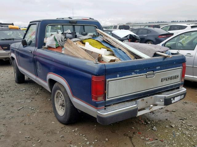 1FTBR10A3JUA71605 - 1988 FORD RANGER BLUE photo 3