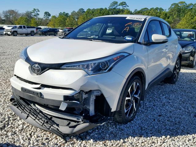 NMTKHMBX1JR033265 - 2018 TOYOTA C-HR XLE WHITE photo 2