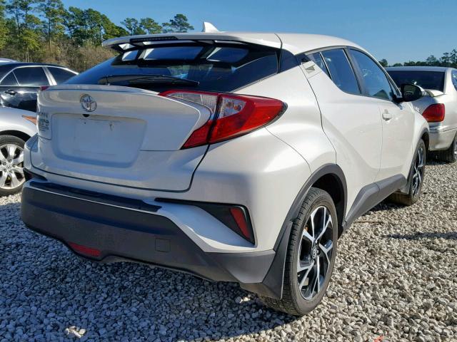 NMTKHMBX1JR033265 - 2018 TOYOTA C-HR XLE WHITE photo 4