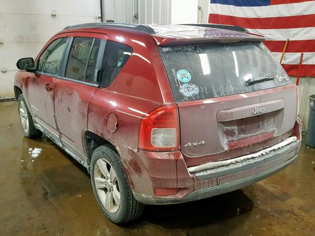 1J4NF1FB9BD158720 - 2011 JEEP COMPASS SP RED photo 3