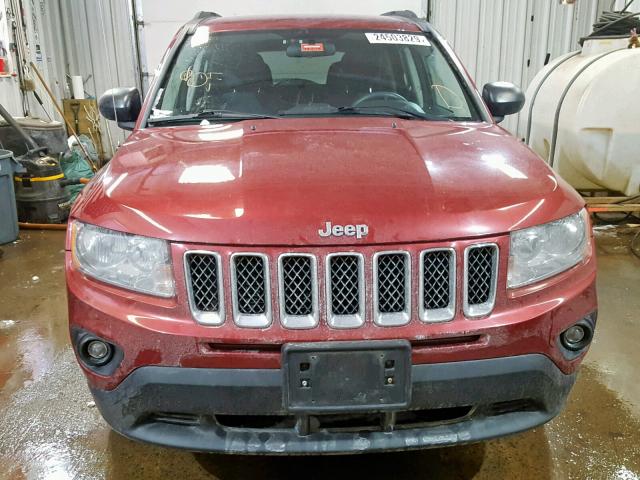 1J4NF1FB9BD158720 - 2011 JEEP COMPASS SP RED photo 9