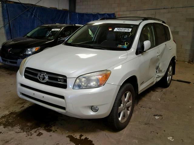 JTMBK31V975016130 - 2007 TOYOTA RAV4 LIMIT WHITE photo 2