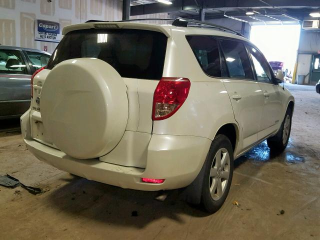 JTMBK31V975016130 - 2007 TOYOTA RAV4 LIMIT WHITE photo 4