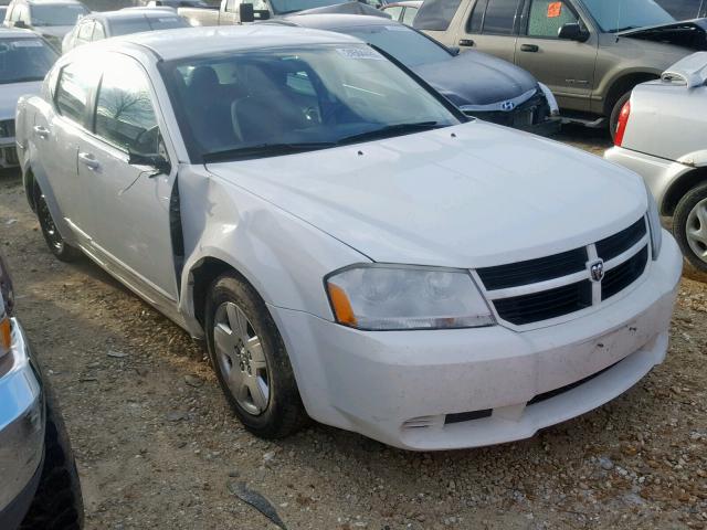 1B3CC4FB3AN167320 - 2010 DODGE AVENGER SX WHITE photo 1