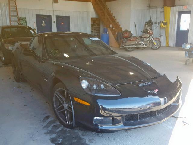 1G1YY26E885130531 - 2008 CHEVROLET CORVETTE Z BLACK photo 1