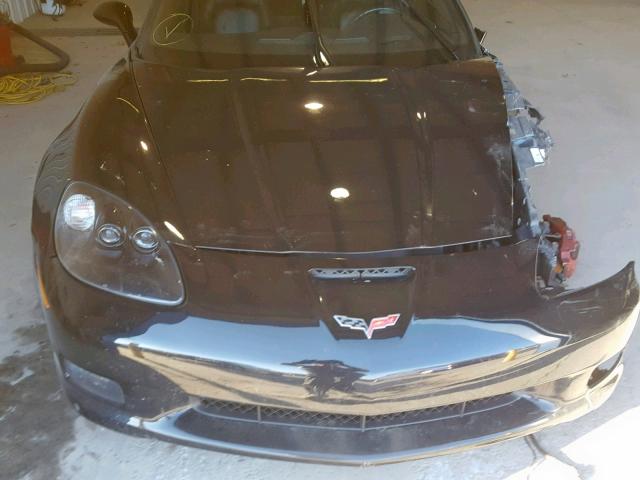 1G1YY26E885130531 - 2008 CHEVROLET CORVETTE Z BLACK photo 7