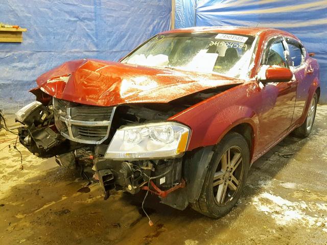 1B3CC5FB4AN201836 - 2010 DODGE AVENGER R/ RED photo 2