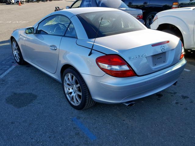 WDBWK56F96F118775 - 2006 MERCEDES-BENZ SLK 350 SILVER photo 3