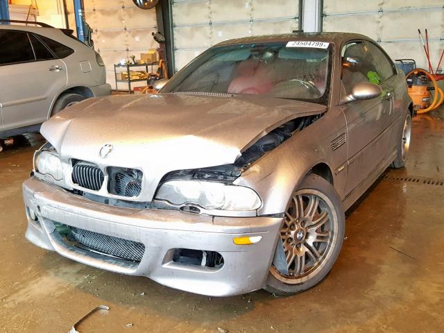 WBSBL93402JR14399 - 2002 BMW M3 SILVER photo 2